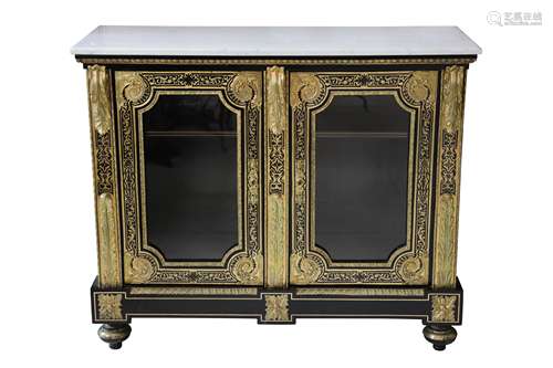 A FINE THIRD QUARTER 19TH CENTURY NAPOLEON III EBONISED, GIL...