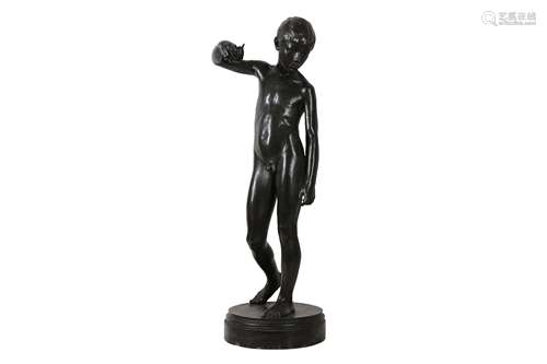 AN IMPORTANT NEW SCULPTURE BRONZE FIGURE OF A BOY POSSIBLY B...