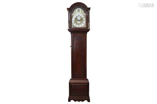 A GEORGE III MAHOGANY LONGCASE CLOCK BY HIGGS & EVANS, ROYAL...