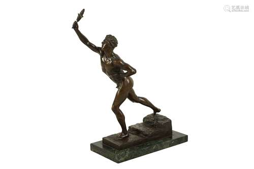 MAX KRUSE (GERMAN, 1854-1942): A BRONZE FIGURE 'NENIKHKAMEN'...