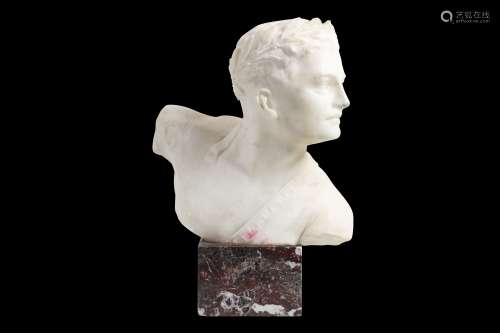 PROFESSOR OTTO POERTZEL (1876-1963): A 1920'S MARBLE BUST OF...