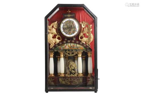 A 19TH CENTURY AUSTRIAN GRAND SONNERIE AND MUSICAL CLOCK WIT...