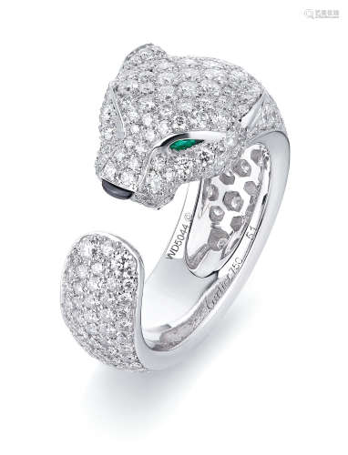 Cartier设计 「豹」钻石戒指