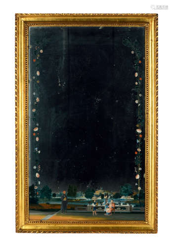 18世纪 星空夜景图玻璃画