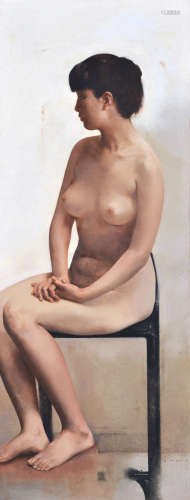 郭润文（b.1955） 2006年作 端坐 布面油画
