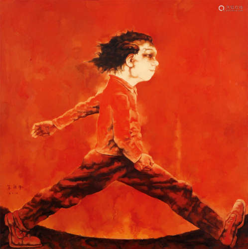 苏新平（b.1960） 2010年作 奔波的人 布面油画