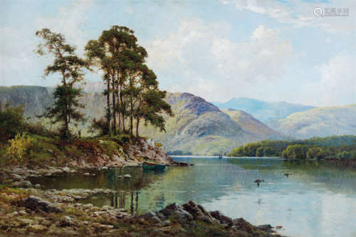 艾佛列德·冯特维尔·德·布赖恩斯基（1877～1957，英国） 苏格兰风景 布...