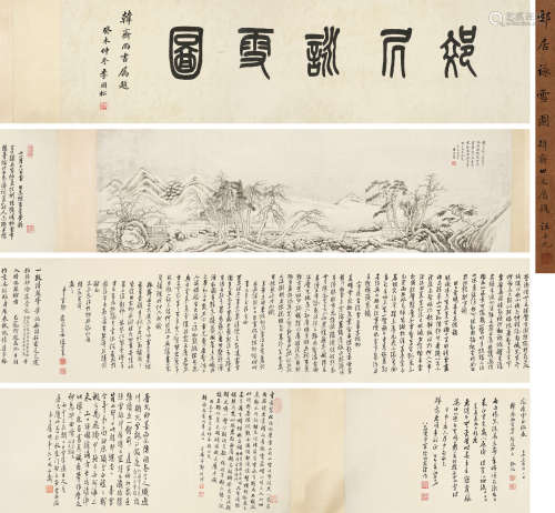 陈曾寿（1877～1949） 1941年作 郊居咏雪图 手卷 水墨纸本