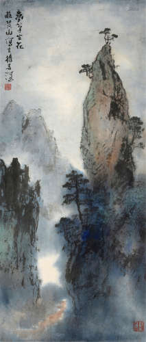 杨善深（1913～2004） 梦笔生花 镜框 设色纸本