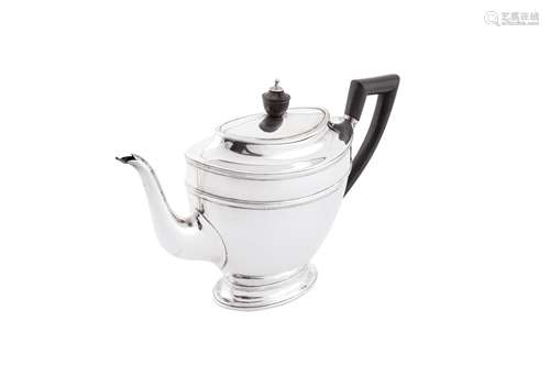 An early 19th century Dutch silver bachelor teapot, Amsterda...