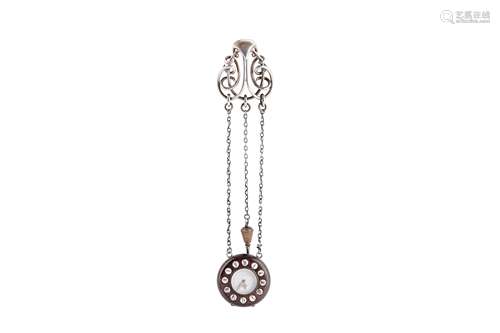 A Victorian sterling silver watch chatelaine, London 1874 by...