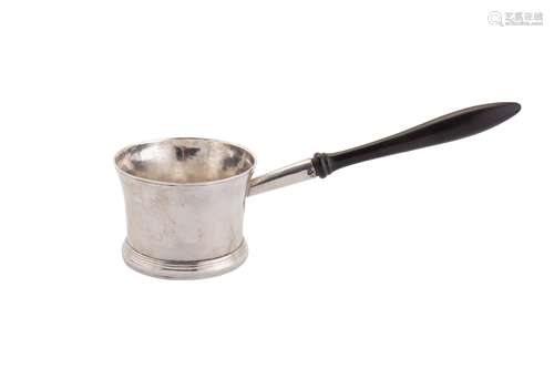 A George I silver brandy pan, London circa 1720, makers mark...