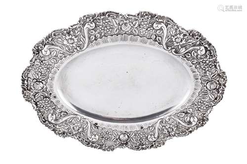 A mid-20th century Turkish 800 standard silver dish, circa 1...