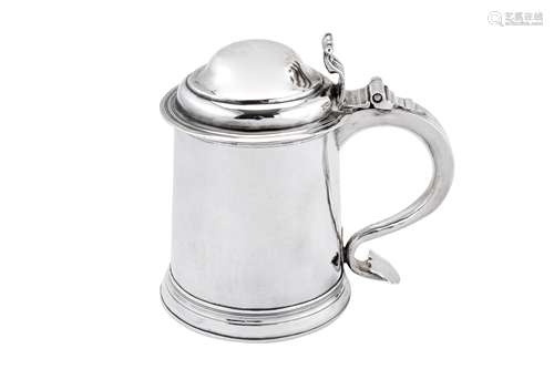 A George I Britannia standard silver half-quart tankard, Lon...