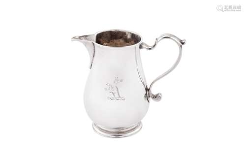 A good early George II sterling silver ‘sparrow beak’ cream ...