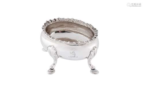 A George III provincial sterling silver salt, Newcastle circ...