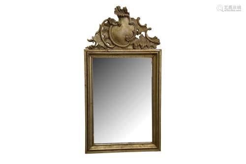 A CONTINENTAL RECTANGULAR MIRROR, EARLY 20TH CENTURY