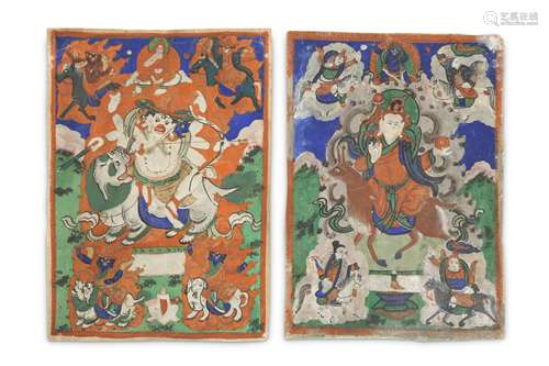 A PAIR OF TIBETAN TSAKLI.