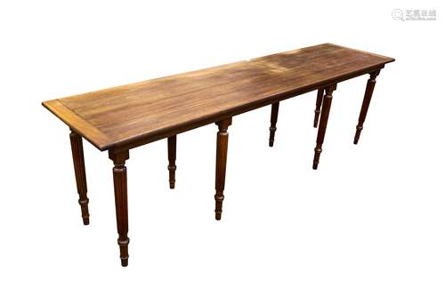 A RECTANGULAR BREAKFRONT SERVING TABLE, IN THE ADAM TASTE, L...