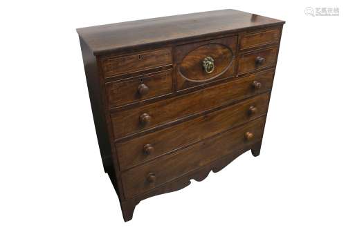 A WILLIAM IV MAHOGANY SCOTTISH CHEST