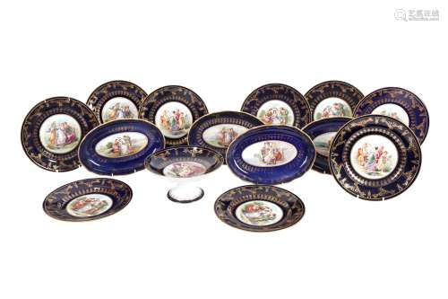 A VIENNESE PORCELAIN PART DESSERT SERVICE, LATE 19TH/EARLY 2...