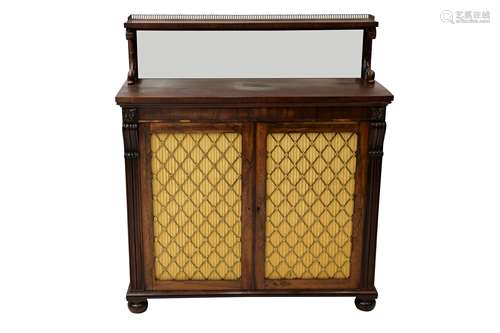 A WILLIAM IV ROSEWOOD CHIFFONIER