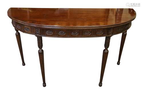 A NEOCLASSICAL REVIVAL MAHOGANY SIDE TABLE, IN THE MANNER OF...