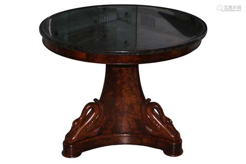 A CHARLES X FRENCH MAHOGANY GUERIDON TABLE, 19TH CENTURY