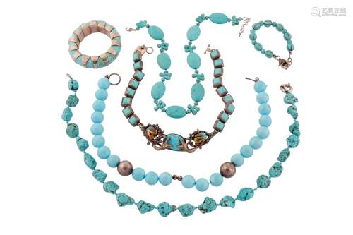 A COLLECTION OF TURQUOISE JEWELLERY