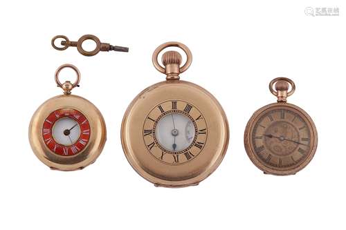 3 POCKET WATCHES.