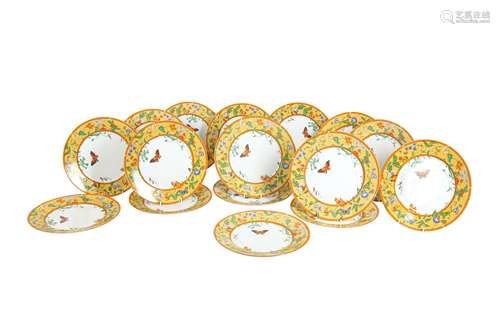 A SET OF SIXTEEN HERMES LA SIESTA HERMES PLATES