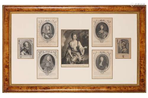 A COLLECTION OF TWENTY-EIGHT PORTRAITS OF MEN AND WOMEN, MOS...