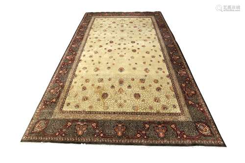 A PART SILK INDIAN CARPET