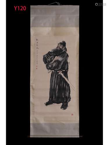 A CHINESE SCROLL PAINTING