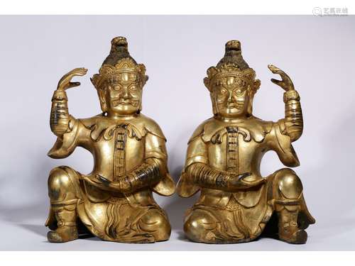 A SET OF BRONZE FIGURES