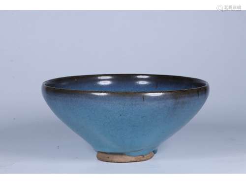 A JUN WARE RED-SPLASH BOWL