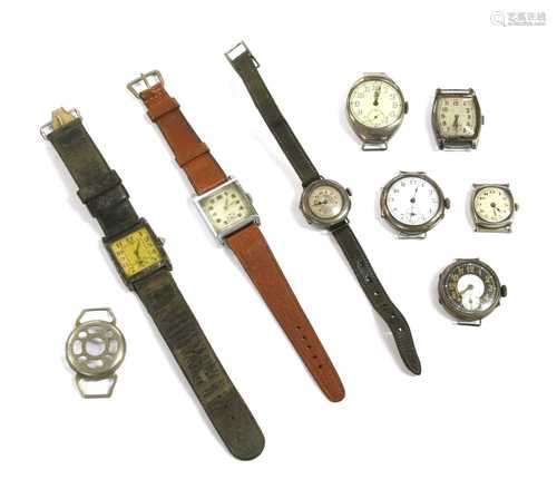 A quantity of watches,