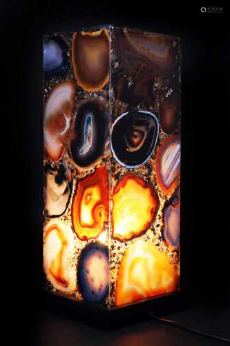 AGATE SLICE LAMP,