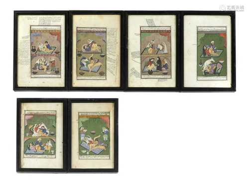 SIX 'KAMA SUTRA' PAGES,