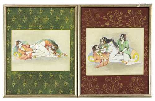 INDIAN EROTIC GOUACHES,