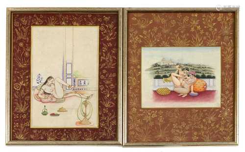 INDIAN EROTIC GOUACHES,