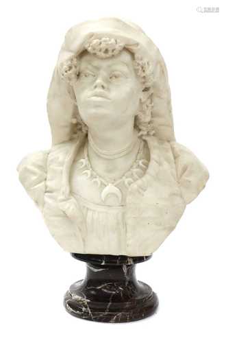 A NUBIAN FEMALE BUST,