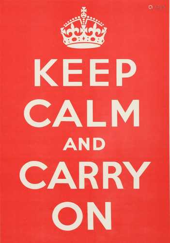 'KEEP CALM AND CARRY ON',