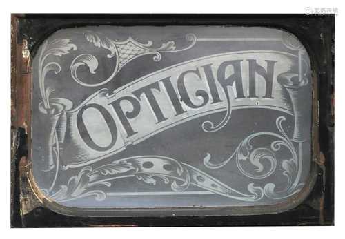 AN OPTICIAN'S WINDOW,