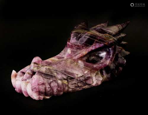 AMETHYST DRAGON SKULL,