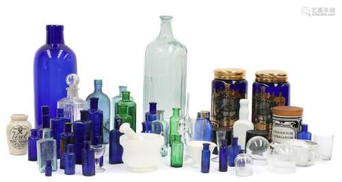 POISON AND MEDICAL GLASSWARE,