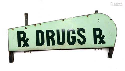 A VINTAGE AMERICAN DRUGSTORE SIGN,