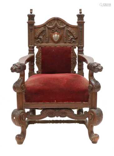 A 1911 Delhi Durbar armchair,