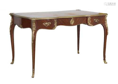 A French Louis XV-style kingwood and ormolu mounted bureau p...