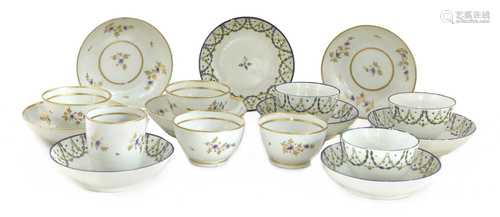 New Hall porcelain teawares,